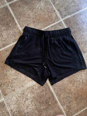 Women’s Black Drawstring Athletic Shorts